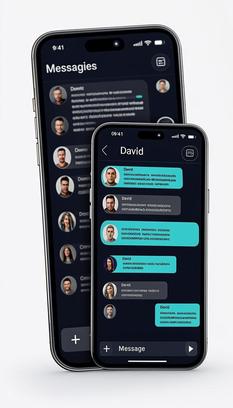 Интерфейс переписки mirrorapp